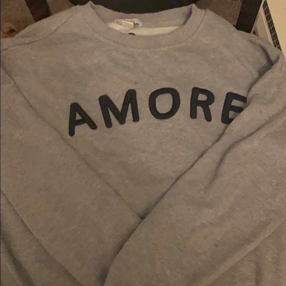 Amore Crop Top Sweatshirt